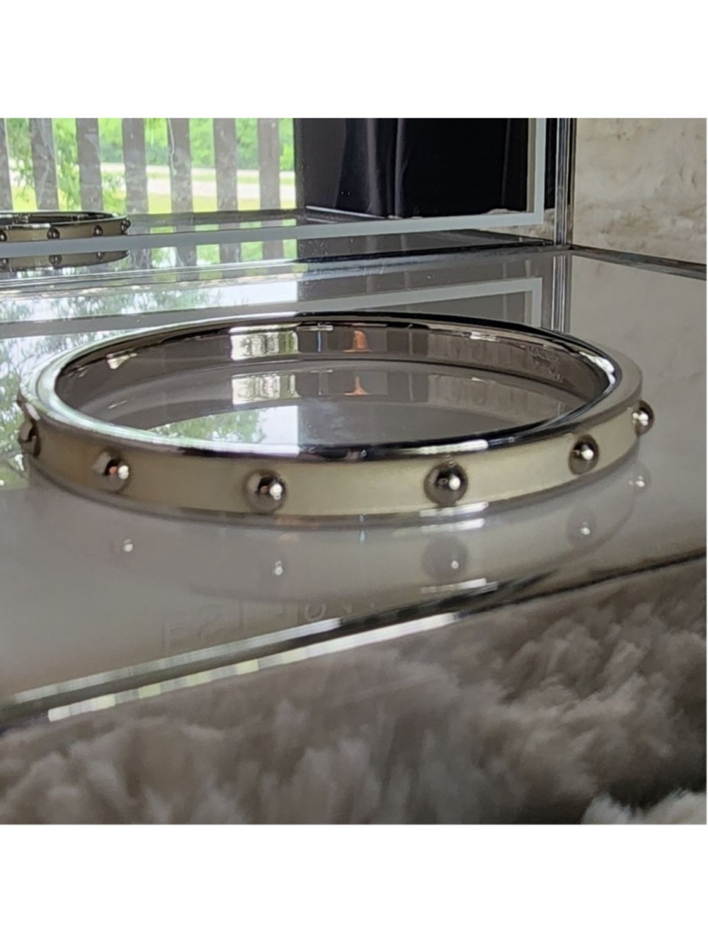 NWOT Coach Silver Bangle - Picture 4 of 8